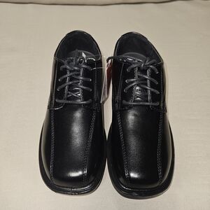 Boys Deer Stags Black Oxford Shoes